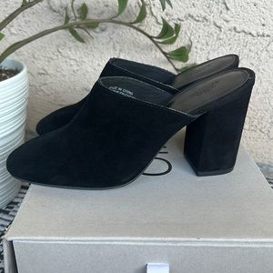 Black Suede Mod Mule from Urban Outfitters size 8, excellent condition and TTS